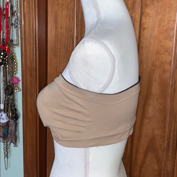 L black tan reversible bandeau stretchy bra - Picture 5 of 7